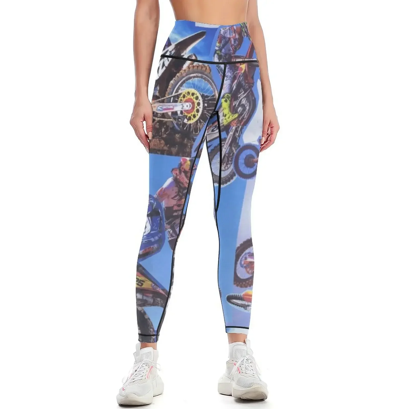 

Fight Club motorcross Leggings sports for push up Training pants gym pants flared Womens Leggings