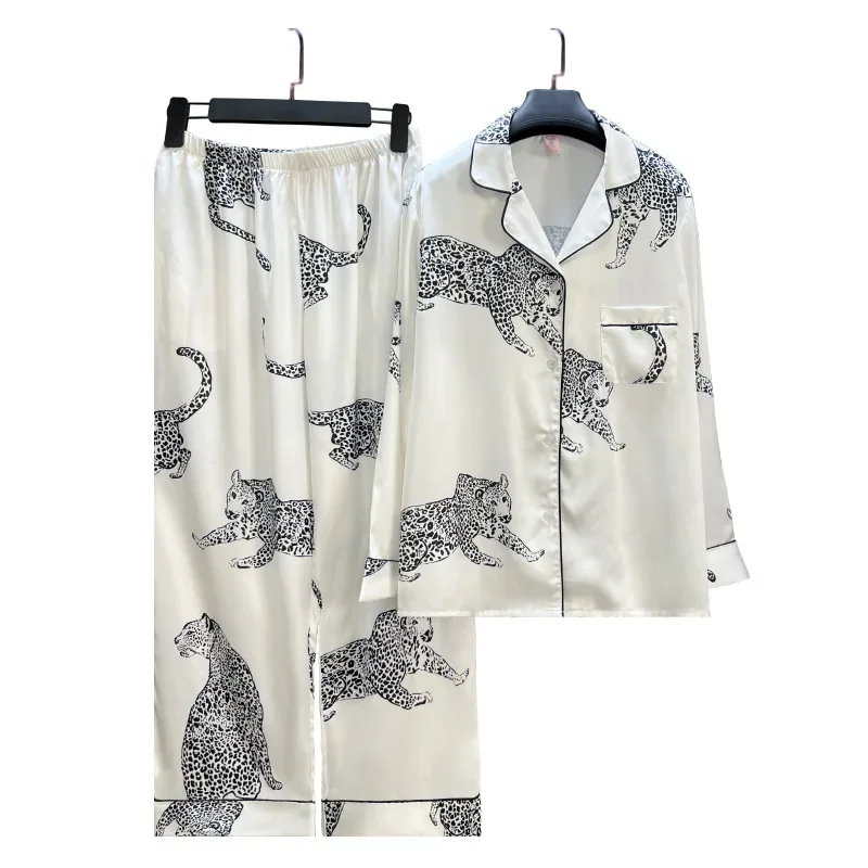 High Quality Sleepwear Pajamas for Women\'s Spring Autumn Long Sleeved Home Wear 2-piece Set Nightwear pjamas for women