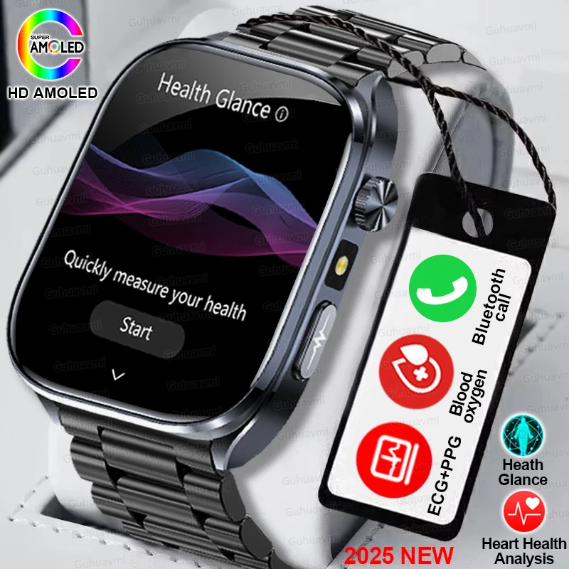 2025-ecg-ppgl-analyse-de-composition-corporelle-montre-intelligente-surveillance-de-la-sante-diagnostic-professionnel-pression-arterielle-montre-intelligente-pour-hommes