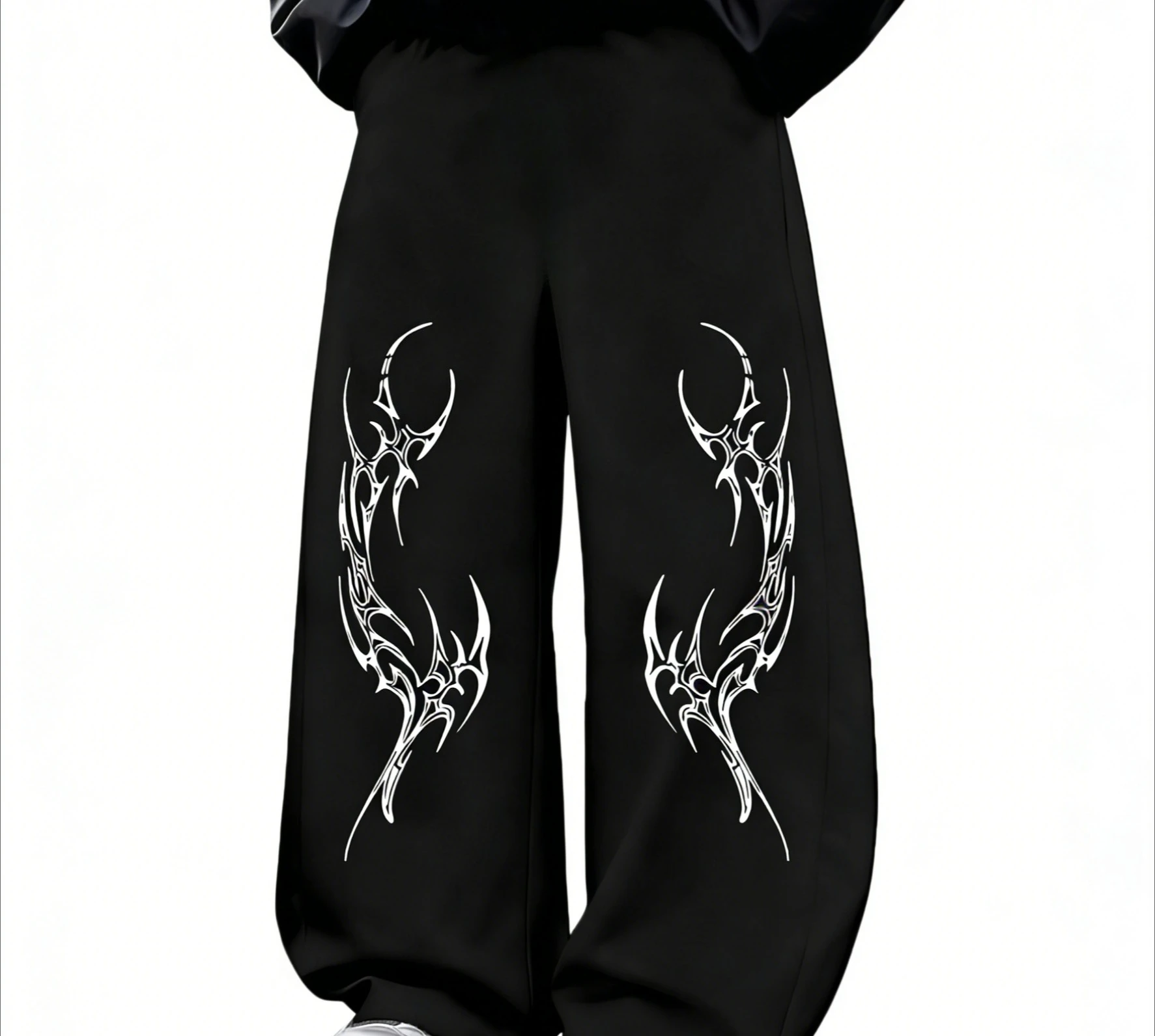 

Летние модные брюки в стиле дарк-ретро готика, свободные, с 3D-принтом, прямого кроя, подходят для уличного стиля, хип-хопа и повседневной носки.