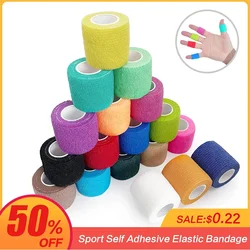 Auto-adesivo Elastic Esporte Wrap Tape, Elastoplast, Joelho Almofadas de Apoio, Bandagem Colorida, Dedo, Tornozelo, Palma, Ombro