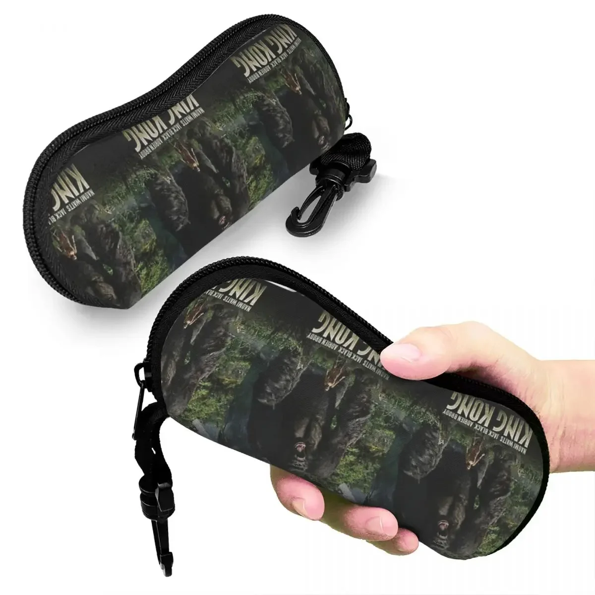 King Kong Shell Glasses Case Protective Sunglasses Box Women Men Soft Eyeglass Bag Pouch image 5