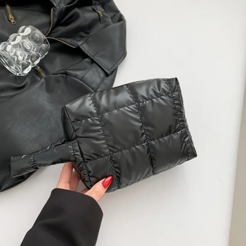 

Stylish simple texture small bag versatile ins clutch bag change bag