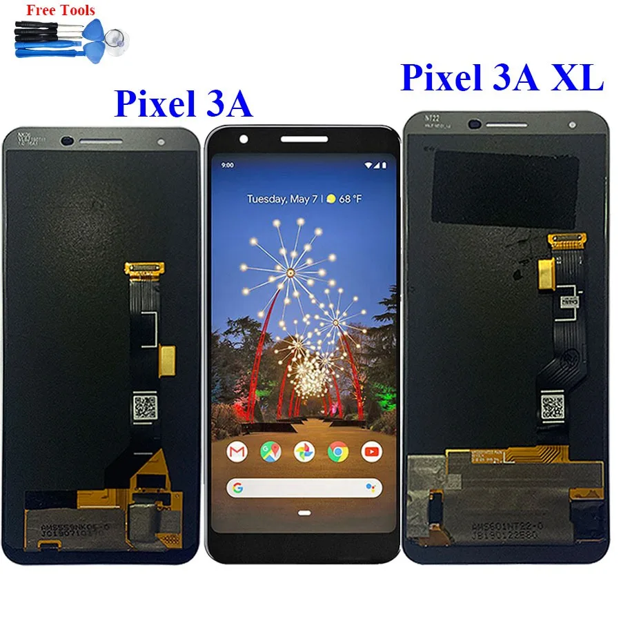 

100% протестировано для Google Pixel 3A, ЖК-экран, сенсорная цифровая сборка, замена 3AXL для Google 3A XL Pixel G020F LCD