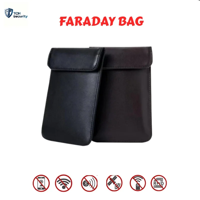 

Faraday Bag Cell Phone Signal Blocking Jammer Pouch Bag Anti-Tracking Radiation GPS/EMI/RF Signal Shielding for Office