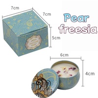 Hot Vintage Scented Candles Soy Wax Candle Jars Flower Fragrance Scent Candle Wedding Ceremony Birthday Gifts Home Decoration