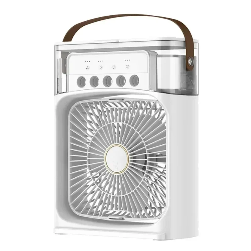 

Portable Air Conditioning Fan 5-Hole Spray Humidified USB Quiet Mobile Air Conditioner Cooling Cooler Fan Desktop Office