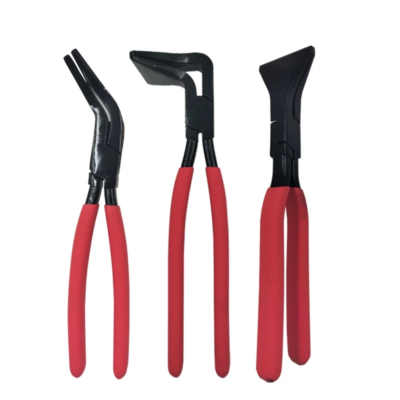3PCS Folding Pliers Bending Pliers 45/90/180°Folding Pliers Set With Nonslip Handle Metal Bending Pliers Set For Roofers
