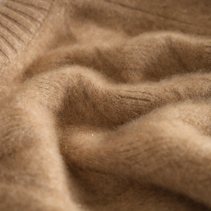 Hing-end Men O-neck Cashmere Sweater Pullover Autumn Winter Twist Flower 100% Cashmere Knitwear Thick Long Sleeve Soft Clothing