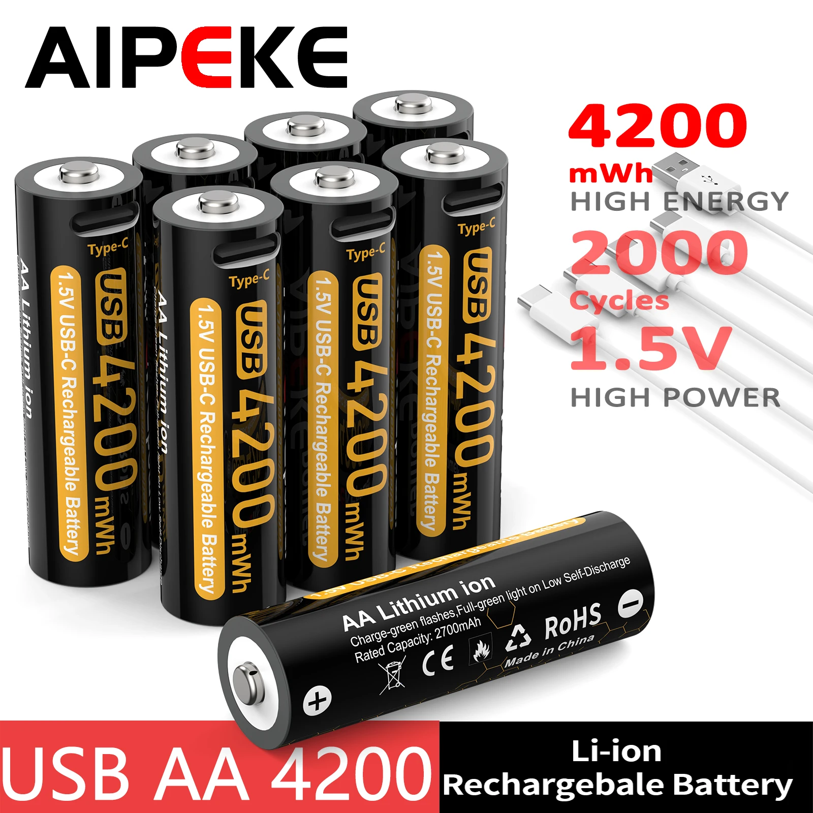 Aipeke 4200Mwh Rech…