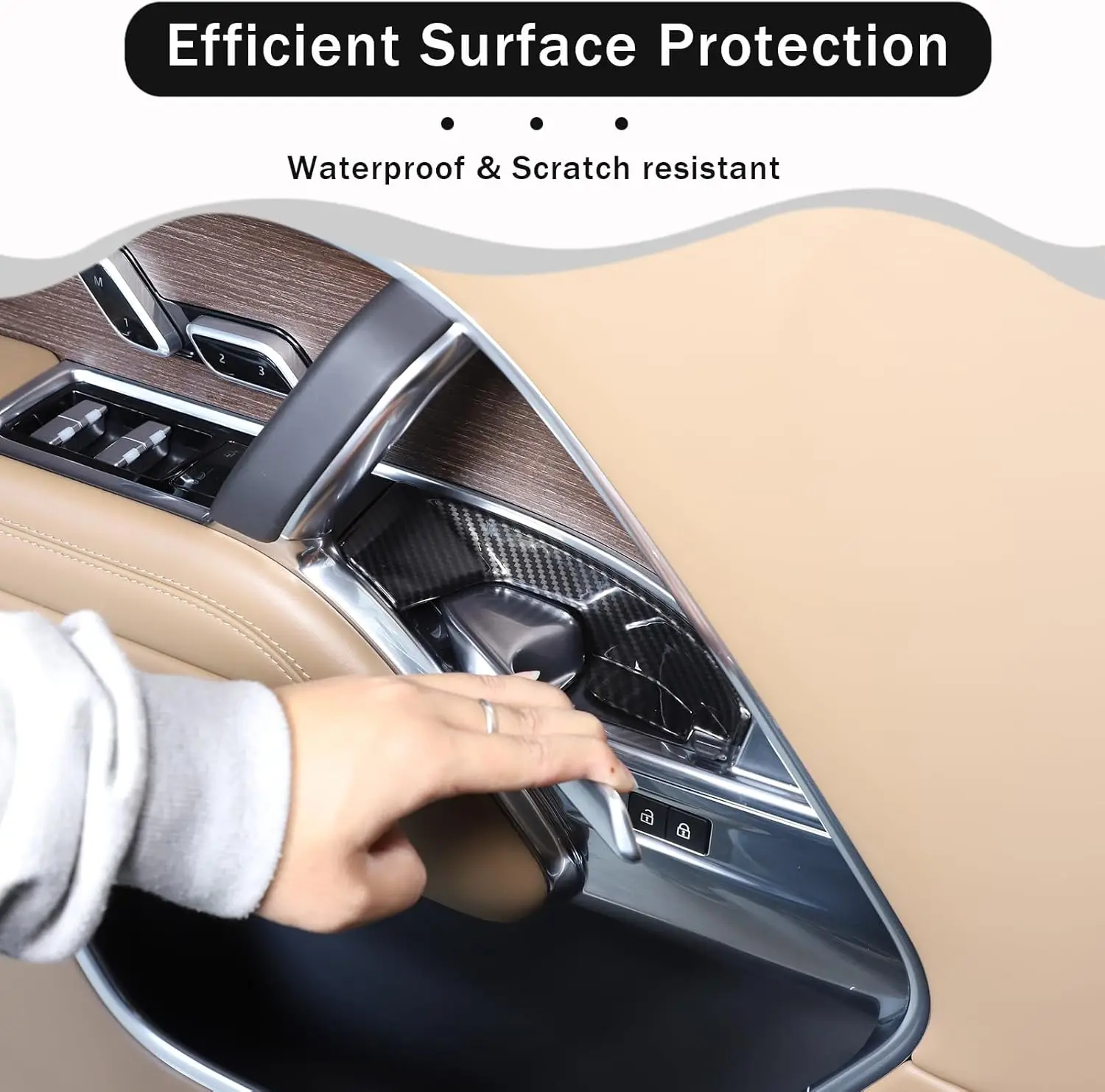 

ABS внутренняя дверная ручка автомобиля, накладка на чашу для Land Rover Range Rover Sport/Vogue 2023-2025, защитная крышка на запястье из АБС-пластика