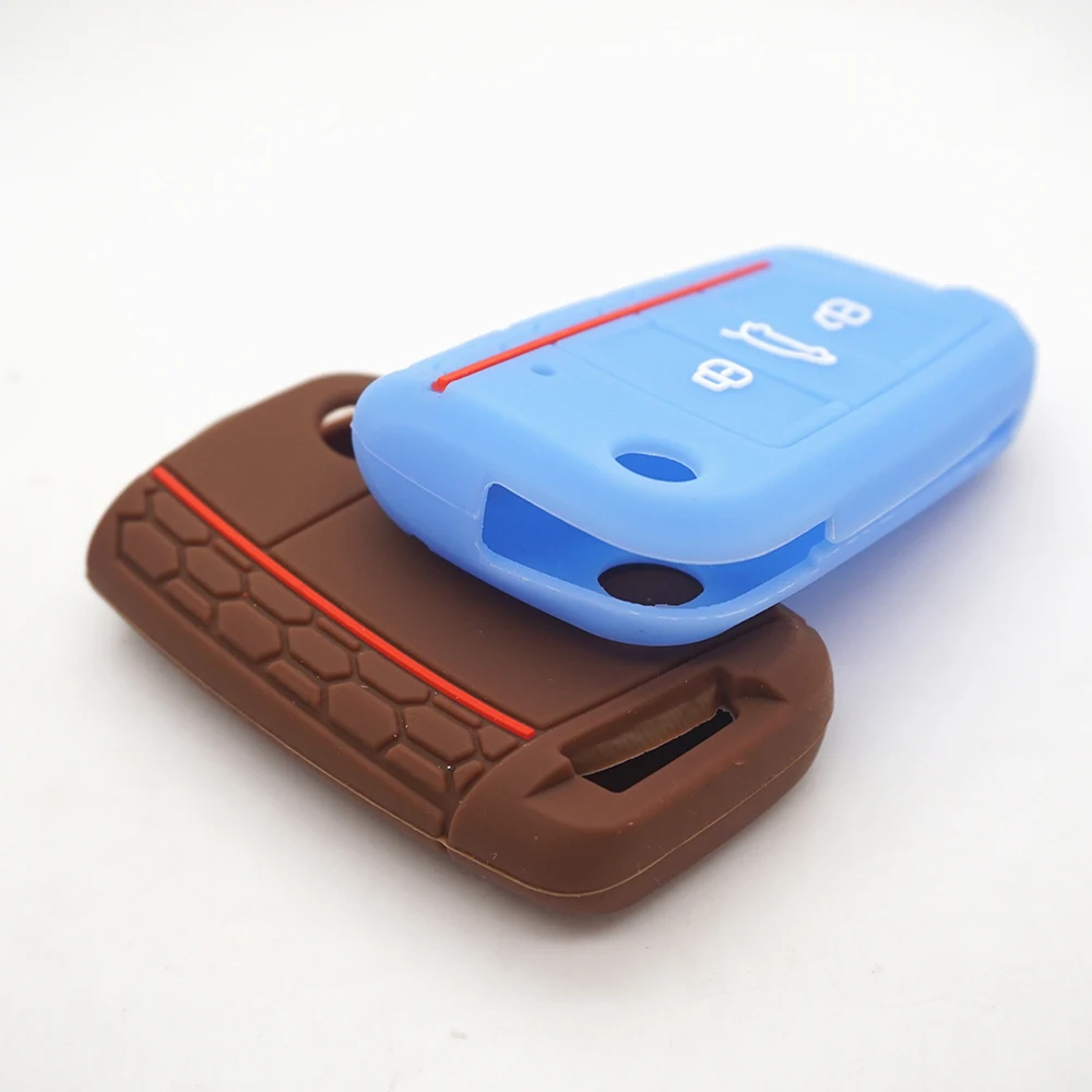 Cocolockeyซิลิโคนกุญแจรถปกป้องสำหรับVW Polo 2016 Golf 7 MK7สำหรับSkoda Octavia Combi A7สำหรับที่นั่งLeon Ibiza CUPTRA
