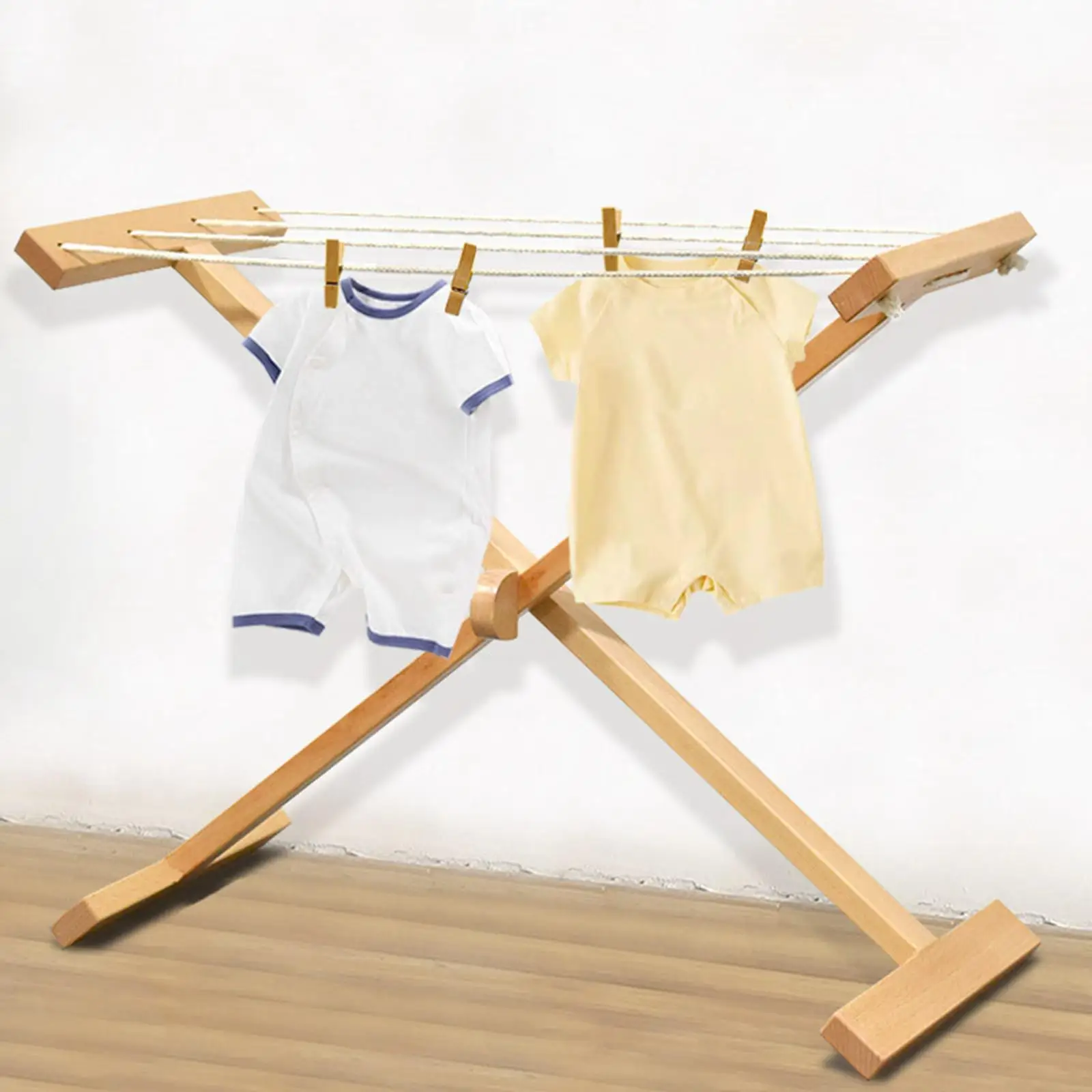 children-laundry-drying-rack-towel-rack-for-kids-wood-clothing-dryer-educational-tool-wooden-clothes-rack-for-household-home