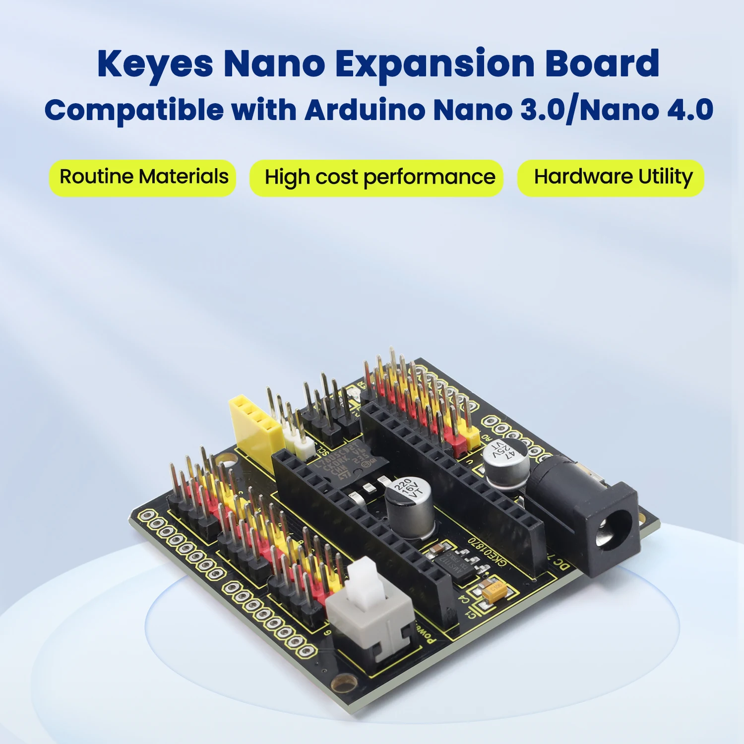 Keyestudio NANO Expansion Board for Arduino Nano 3.0/Nano 4.0 Supports ISP Port Programming