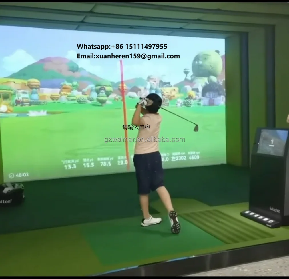 

Professional New Trend Golf Simulator Indoor Projection Sports Game Digital Motion Reality Entertainment Equipment