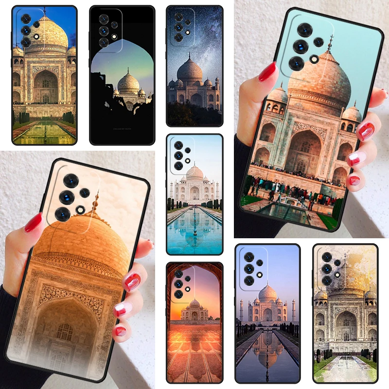 Taj Mahal India Mausoleum Phone Case Cover For Samsung Galaxy A52 A72 A73 A20e A21S A50 A70 A12 A42 A31 A40 A51 A71 A32 A80