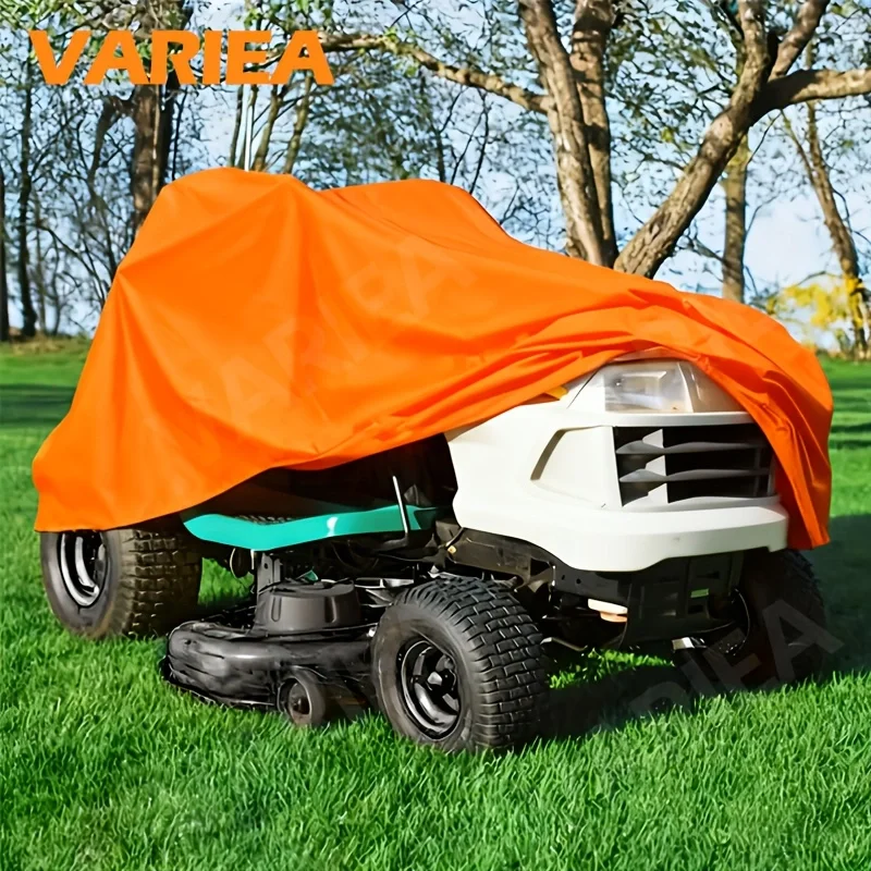 VARIEA-Heavy-Duty UV-Resistant Lawn Mower Cover -183*137*117CM- Oxford Cloth Material, Suitable for Lawn Mowers/Tractors, Availa