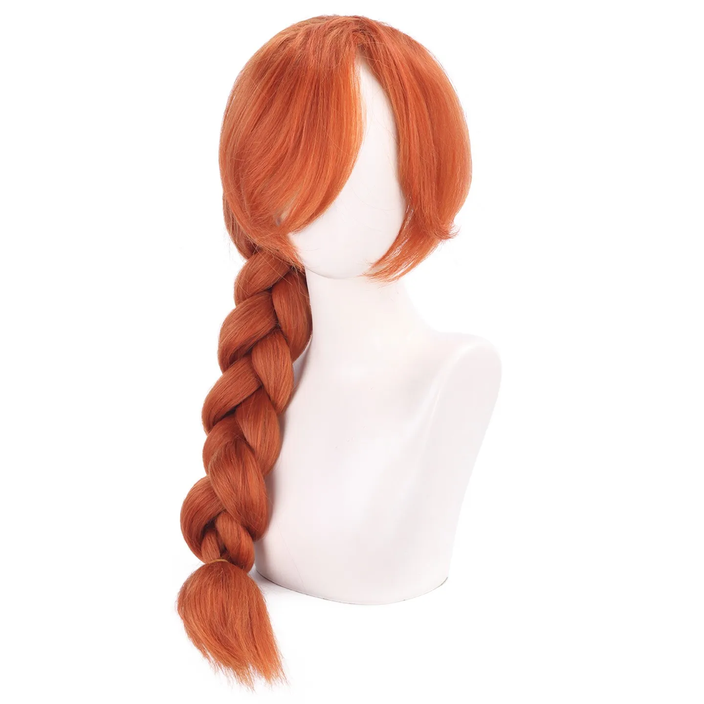 Peruka Fiona, 70 cm, długi warkocz, syntetyczna peruka do cosplayu, odporna na ciepło, do odgrywania ról.