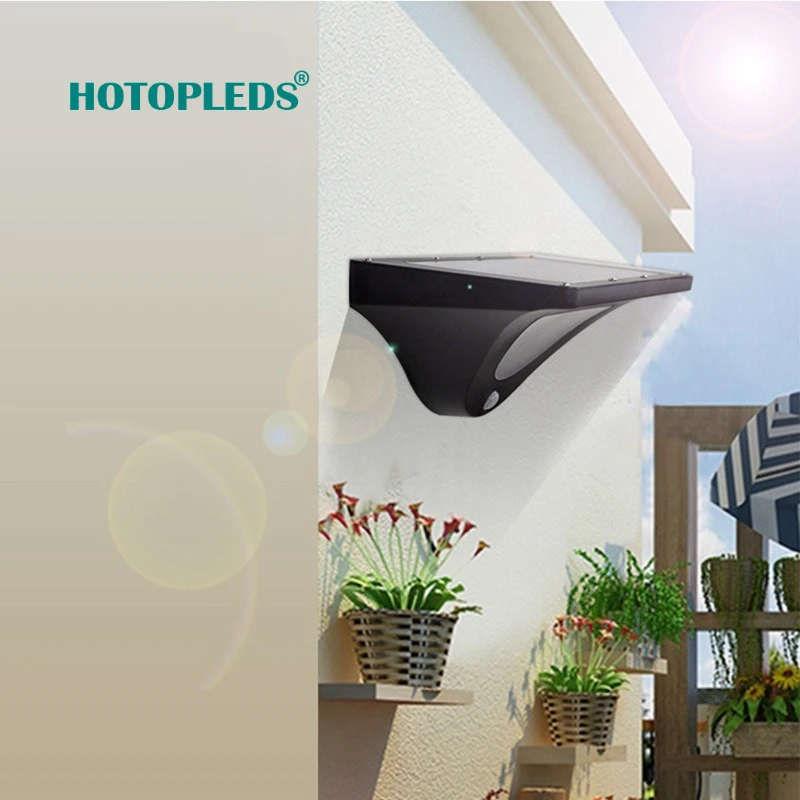 

New Solar Wall Lamp Outdoor Waterproof Human Body Induction Door Head Solar Aluminum Alloy Garden Lamp