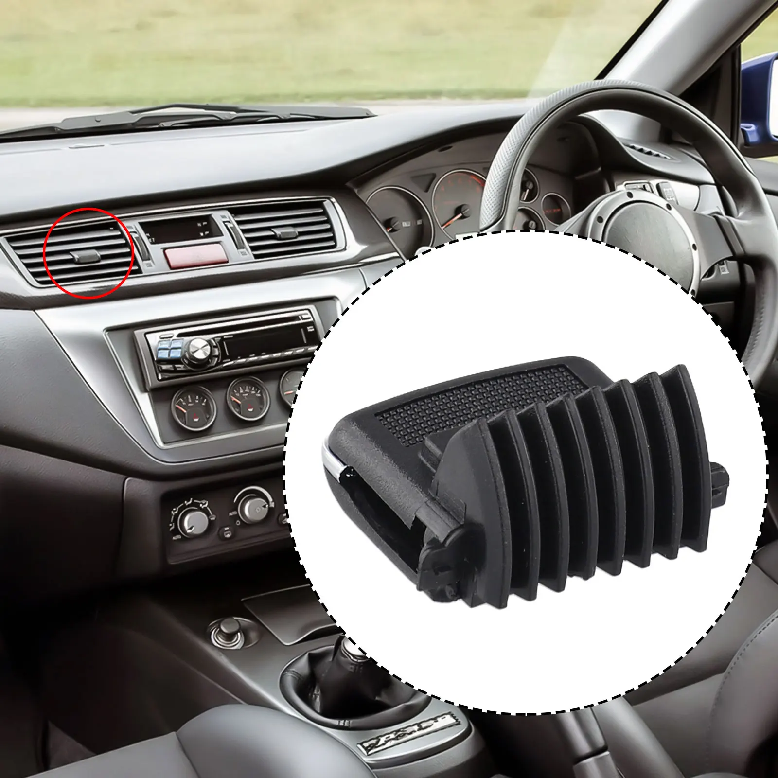 AC Vent Air Vent Paddle Clip Front Interior Plastic Truck Black Center Contral For Mitsubishi Outlander Sport 1 Pc A/C Vent Clip