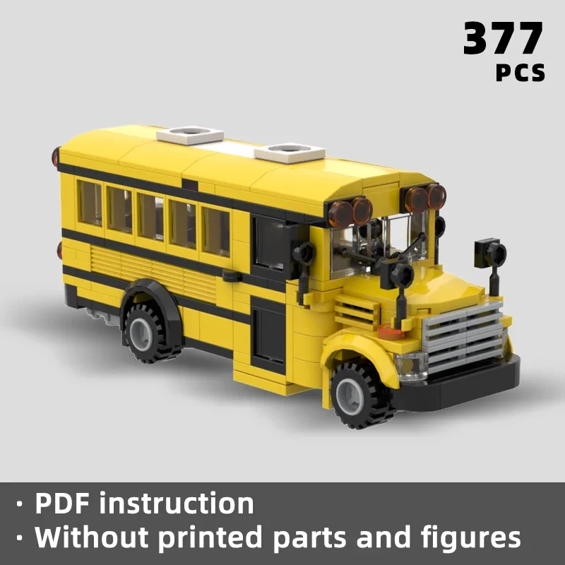 building blocks set city public transport Technology Modular Blocks Gifts Christmas Toys DIY Sets brick set school bus