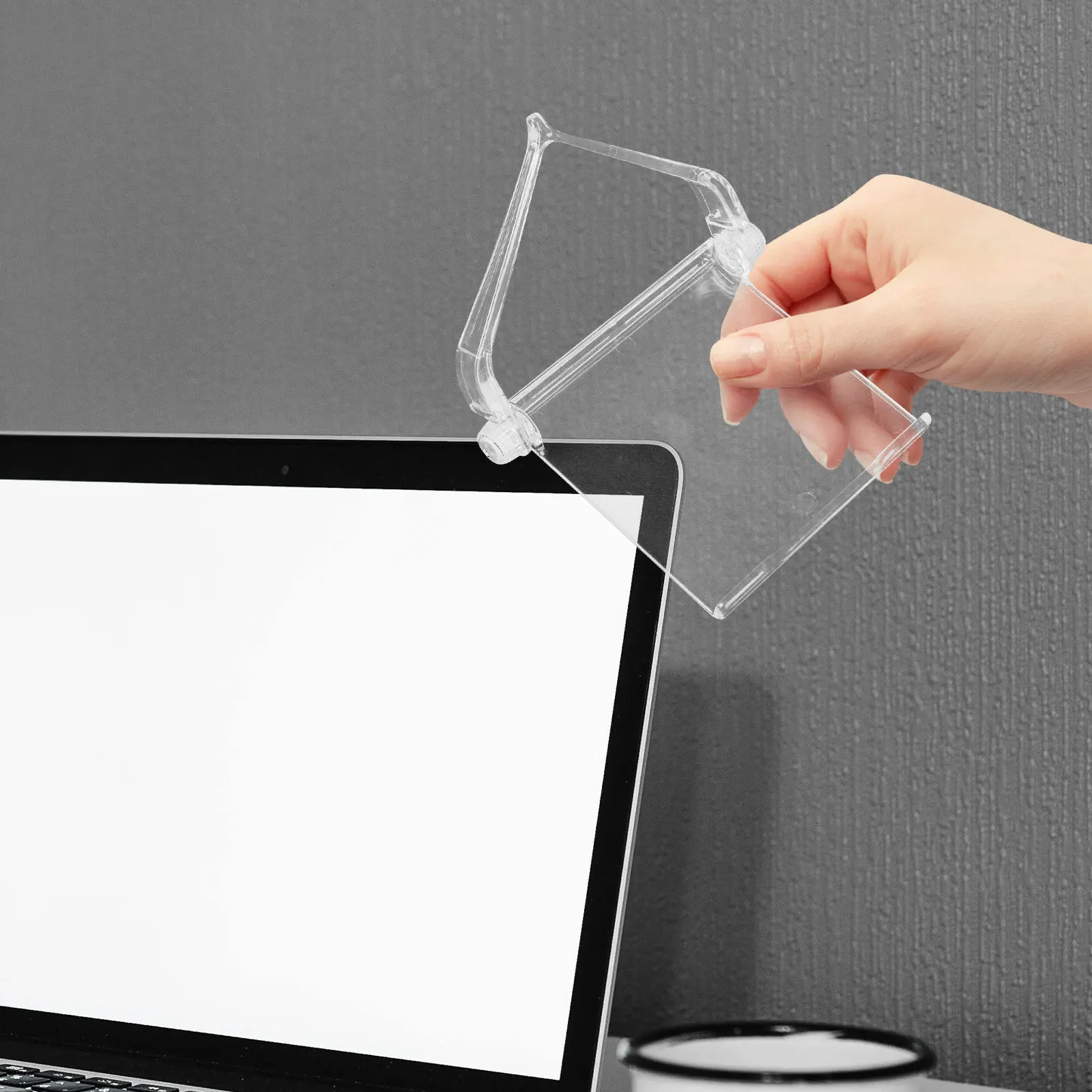 Sturdy Plastic TV Top Shelf for Monitor, Router & Accessories – Floating Storage Rack for Home Office