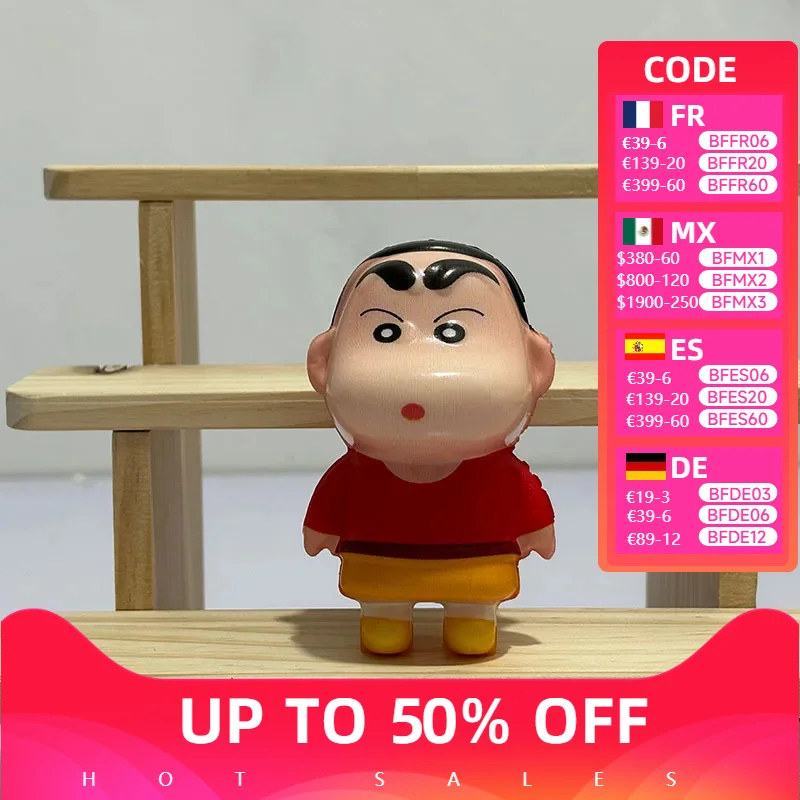 New Crayon Shin-Chan Decompression Toy Cartoon Model Decompression Soft Slow Rebound Doll Cartoon Children's Figure Toy Gift