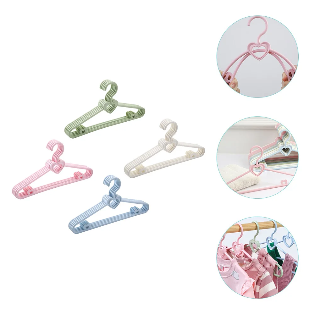 

20Pcs Baby Hangers Sturdy Thick Portable Closet Storage Organizers Kids Clothes Hangers Prevent Wrinkling Stretching Sagging