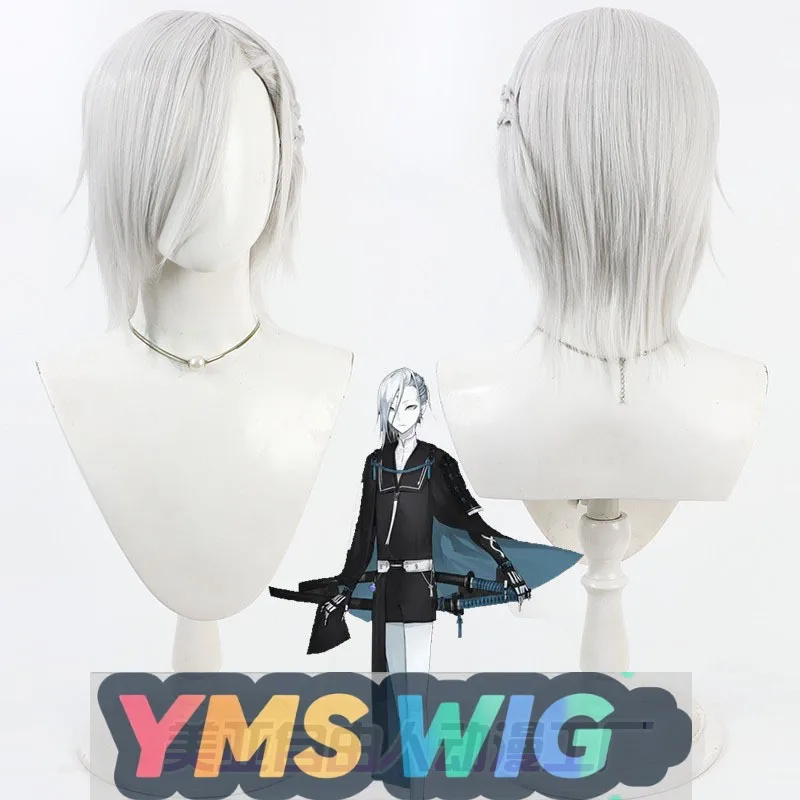 

[YMS WIG] Swords And Swords Dance Wildly Kizo Xingping Cos Wig Simulated Scalp Integrated Braids Silver White