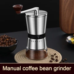 Manual Coffee Grinder Ceramic Grinding Core 6 Adjustable Settings Portable Coffee Grinder ﻿