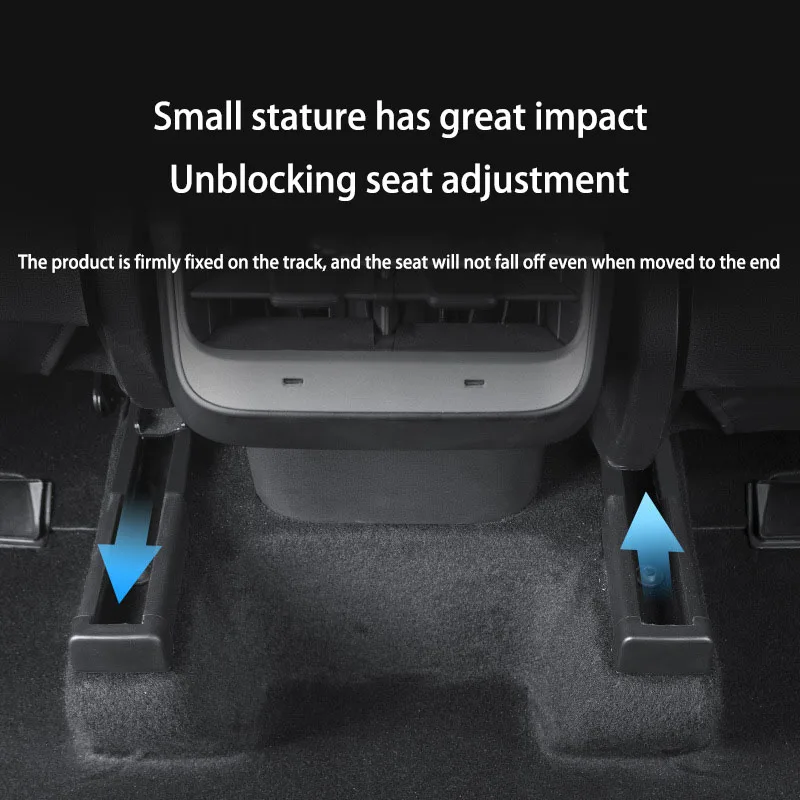 4pcs Seat Rail Cover Protector For Tesla Model 3 17-23Model Y 21-22 Accessories Front Rear End Pieces Backseat Slide Protection