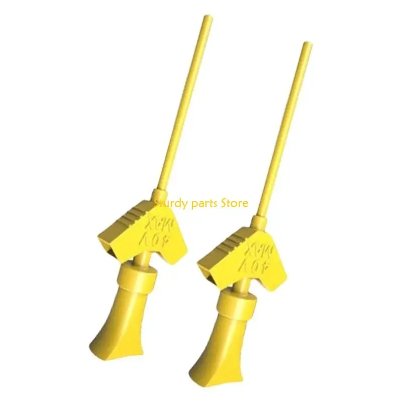 97QC 2pcs Mini GRABBERS IC PRUEBA Clip gancho para analizadores
