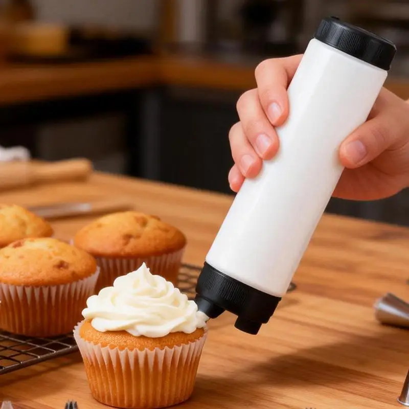 Double Head Squeeze Sauce Bottle 16oz 20oz 24oz In First Out First Squeeze Bottles Plastic Large Capacity 1PC