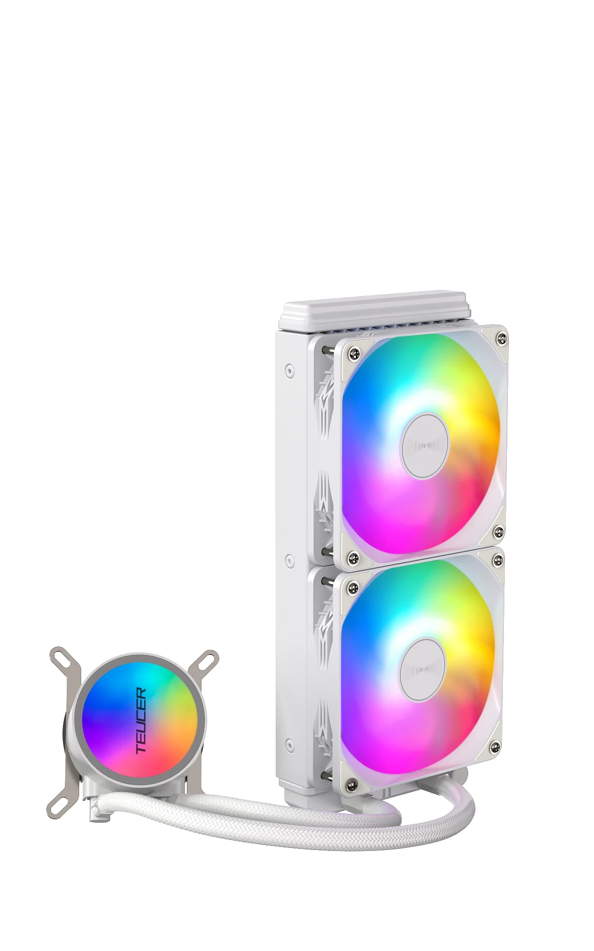 TEUCER RGB CPU 수냉식 냉각기, 120, 240, 360mm, X99 마더보드, CPU 수냉식 라디에이터, LGA1700, 1200, 115X, AM4, AM5 용