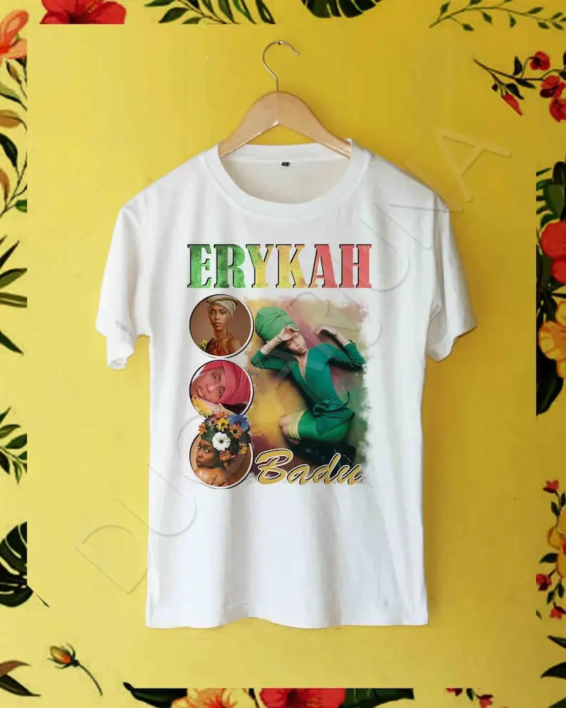 Erykah badu 90's t-shirt rare Gift Erykah badu T Shirt unisex