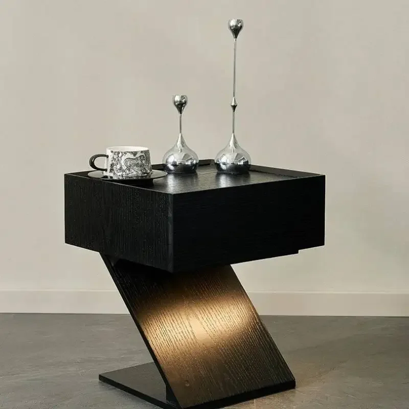 # European Designer Nightstands Black Aesthetic Art Unique Luxury Nightstands Modern Nordic Small Mesitas De Noche Furniture Hom