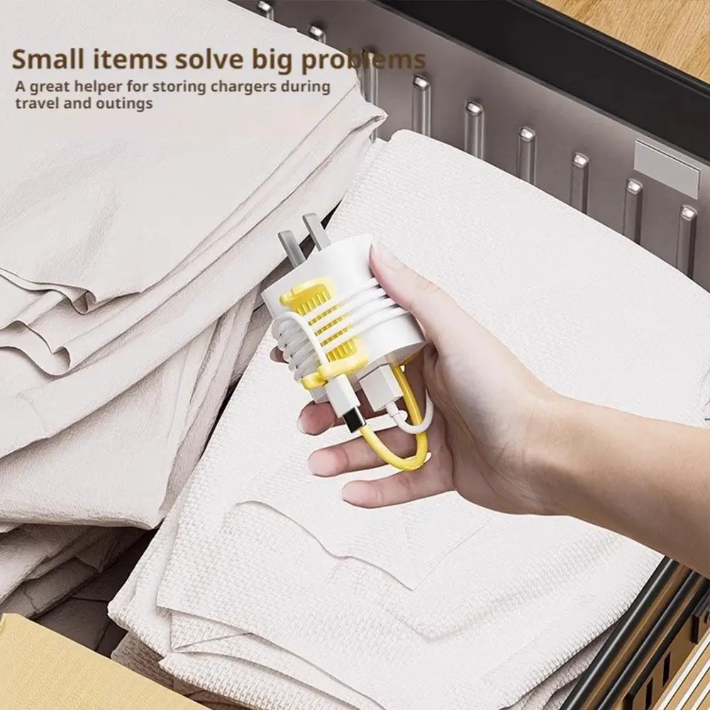 2-in-1 Data Cable Storage Buckle, Home Desktop Charging Fixed Cable, Winder Data Manager, Storage Cable Cable F9O4