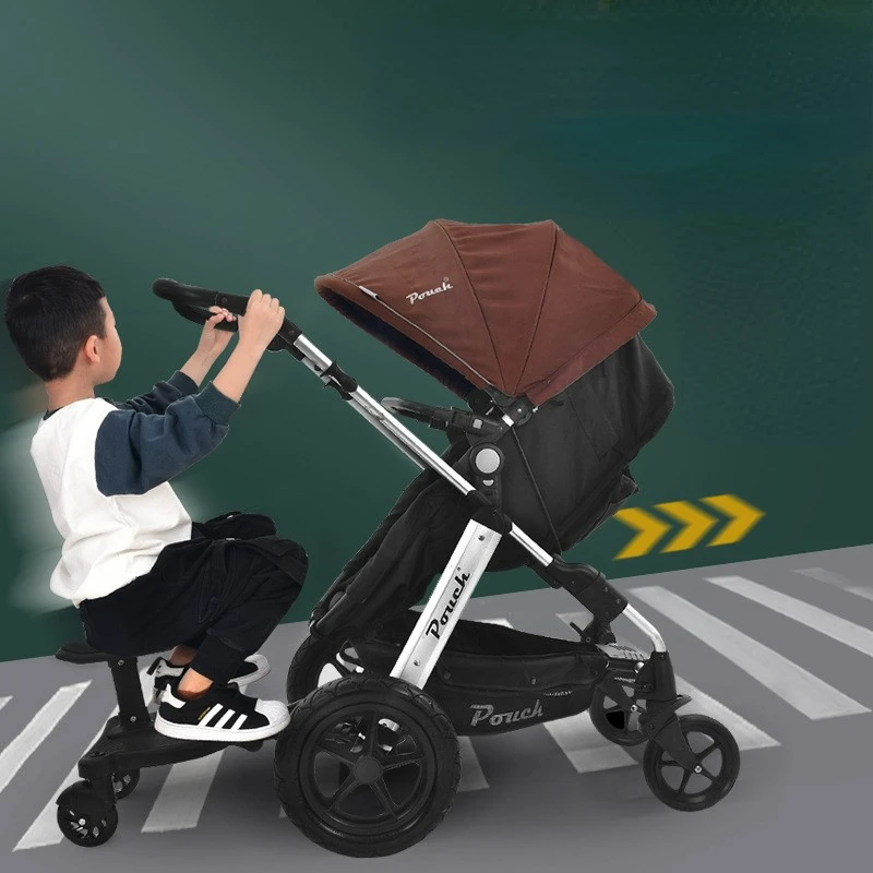 Two-child Baby Stroller Auxiliary Chair Extra Seat To Assist Pedal Travel Small Tail Car Two Babies Buggy Board Stroller Boards