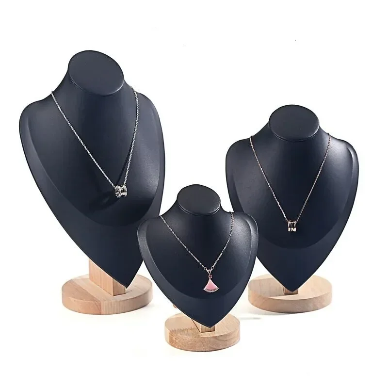 

Heart Wholesale 3Pcs/Set Velvet Jewelry Display Model Bust Show Exhibitor Necklace Pendants Mannequin Jewelry Stand Organizer