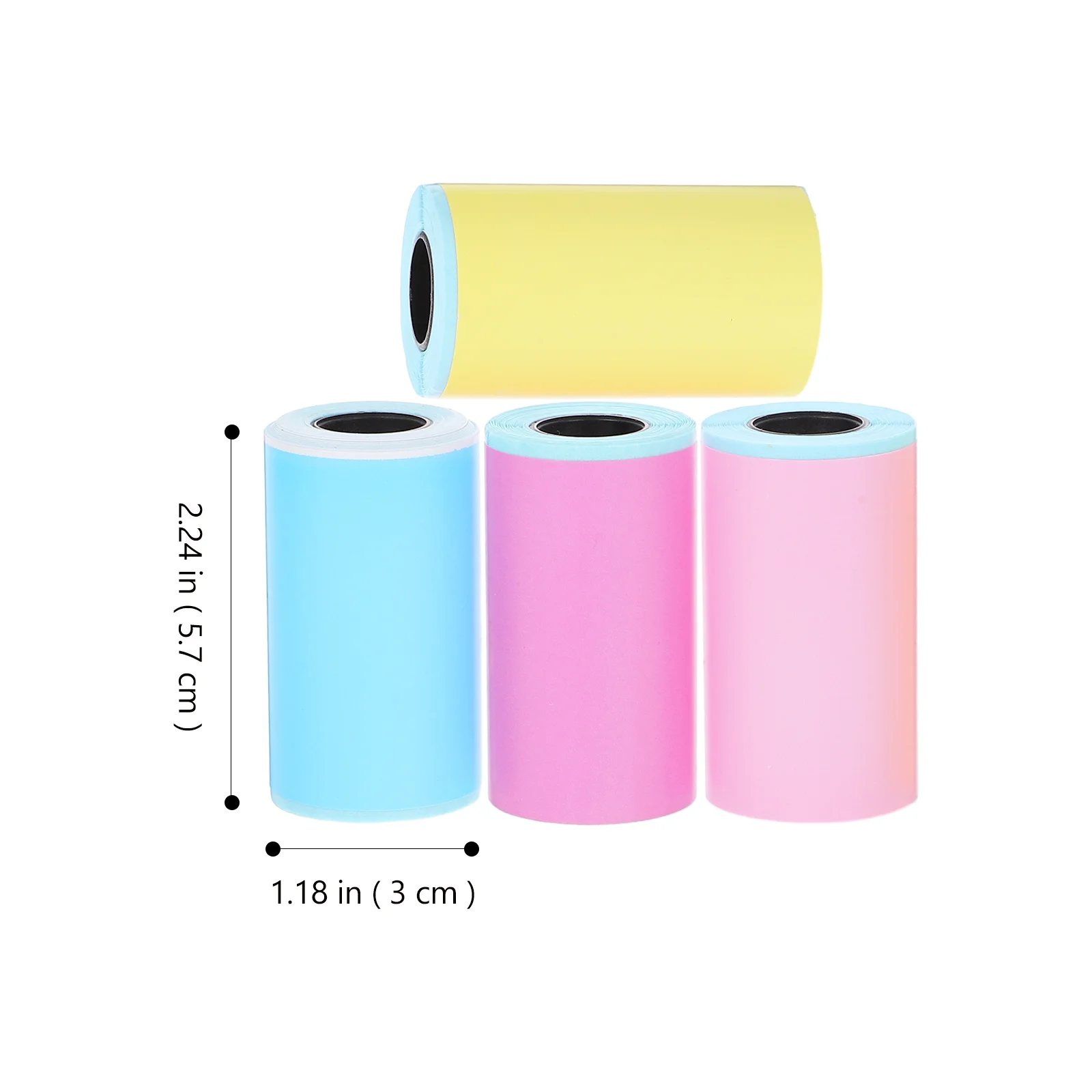 4 Rolls Self Adhesive Printer Label Paper Mini Sticker For Price Tags Bottle Labels Reminder Classified Marking Organizing