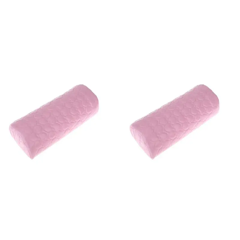 INLIG-2X Manicure Tool Hand-Rest Cushions Holder Professional Soft Sponge Armrest Rest Cushion (Pink)