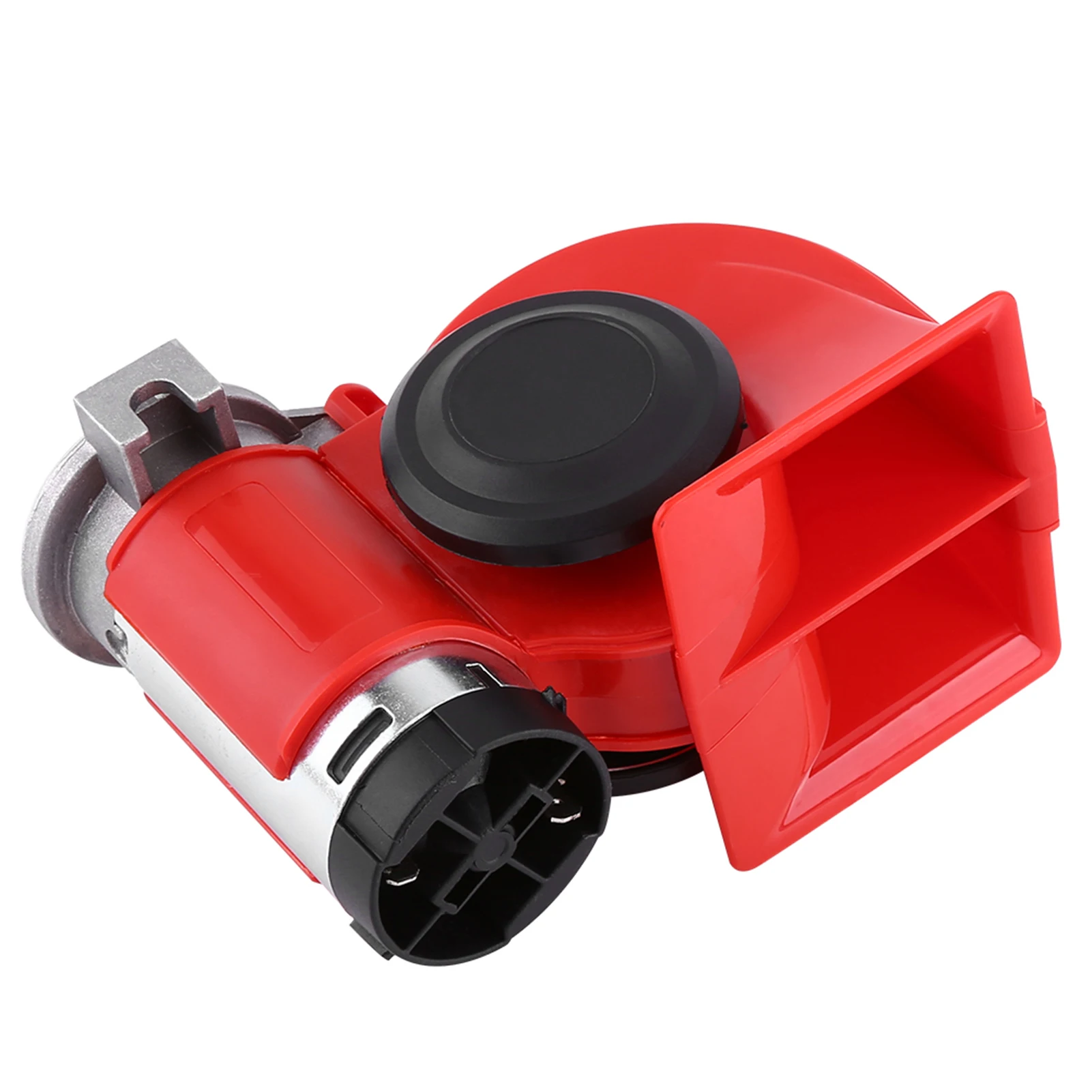 12V Dual Tone Trumpet Super Loud Electric Air Horn Snail Electric Pump Siren Car Motorcycle