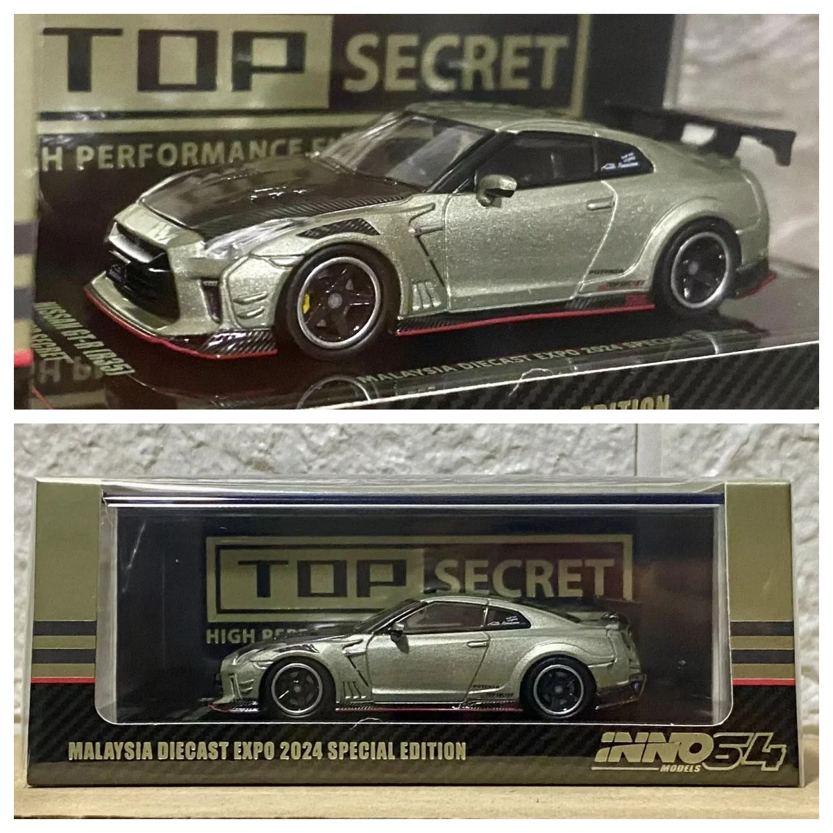 

INNO64 1/64 GT-R (R35) Top Secret MDX 2024 Malaysia Diecast Expo Special Edition Car Model Car Collection Limited Hobby Toys