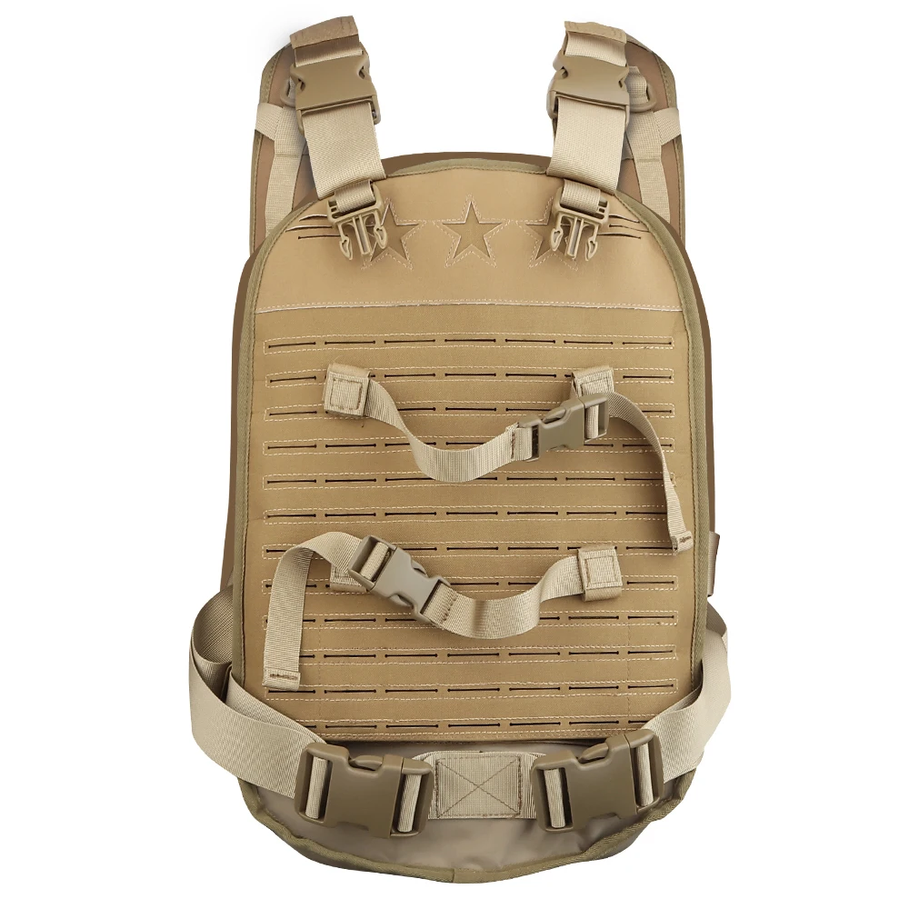 Tactifans Dual-Purpose Backpack Vest Concealed Armor Rapid Response Laser Cut Molle Webbing Tactical Hunting Accessories