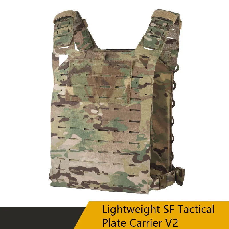 

Lightweight SF Tactical Plate Carrier V2, MOLLE Mounting Equipped with Emergency Rescue Handle, Waist Adjustment