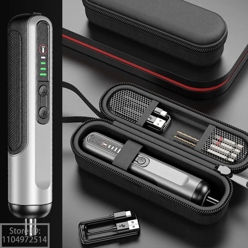

Multi Functional Electric Screwdriver High Torque Precision Electric Screwdriver Set,Home Rechargeable Cordless Drill Power Tool
