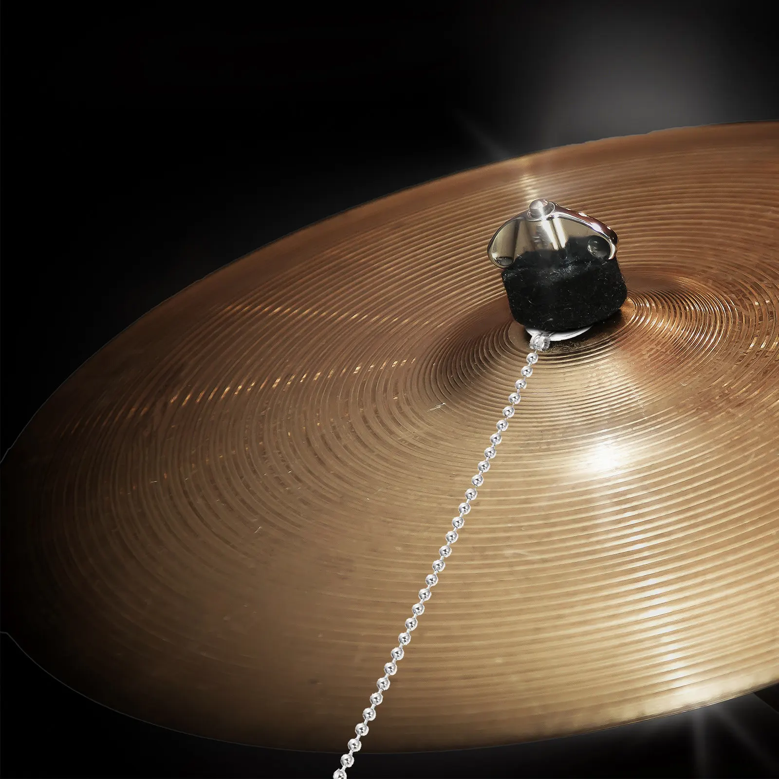 Premium Alloy Cymbal Sizzler Extension Chain for Drum Kit Jazz Drummers Adds Sizzle Sustain and Dynamic Sound Effect to Any