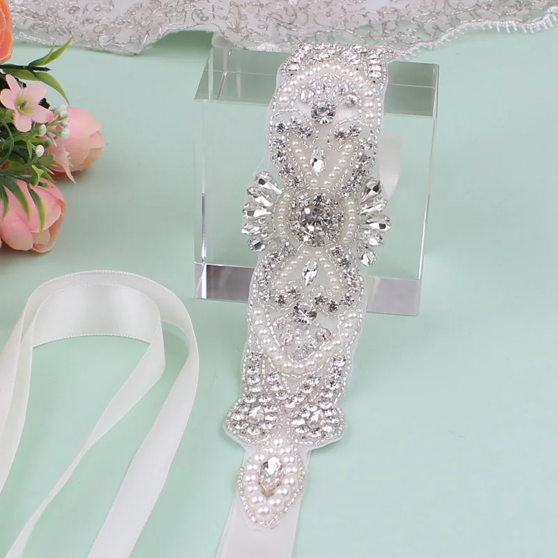 Cintura da sposa in cristallo argento per donna Elegante cintura per abito da sposa con pietre Nuovi accessori per abiti da cintura da sposa con perle di strass