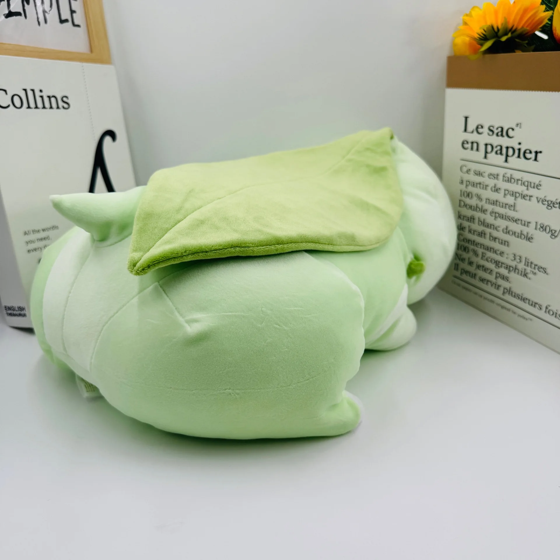 

44cm Pokemon Chikorita Plush Toy Pillow Cute Anime Cartoon Chikorita Stuffed Doll Cushion Sleep Pillow for Kids Birthday Gifts
