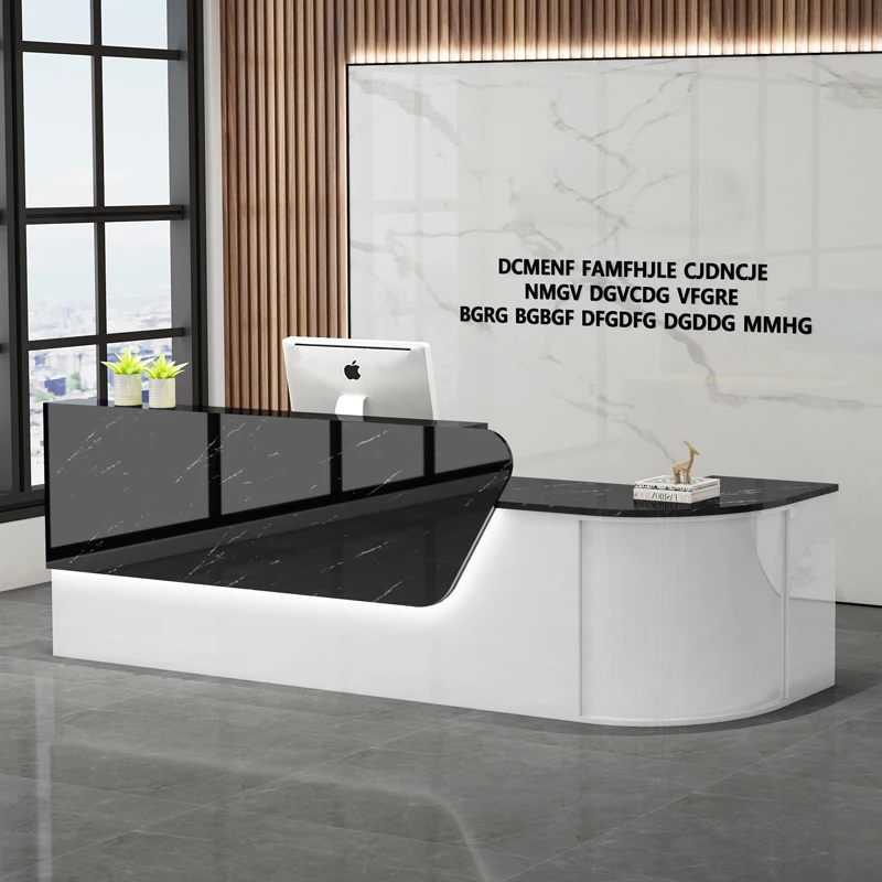 Receptionist Front Desk Salon Reception Table Help Spa Furniture Entrance Tables Restaurant Beauty Counter Bancone Reception Bar